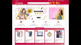 Fashion Store E commerce Opencart Theme Free