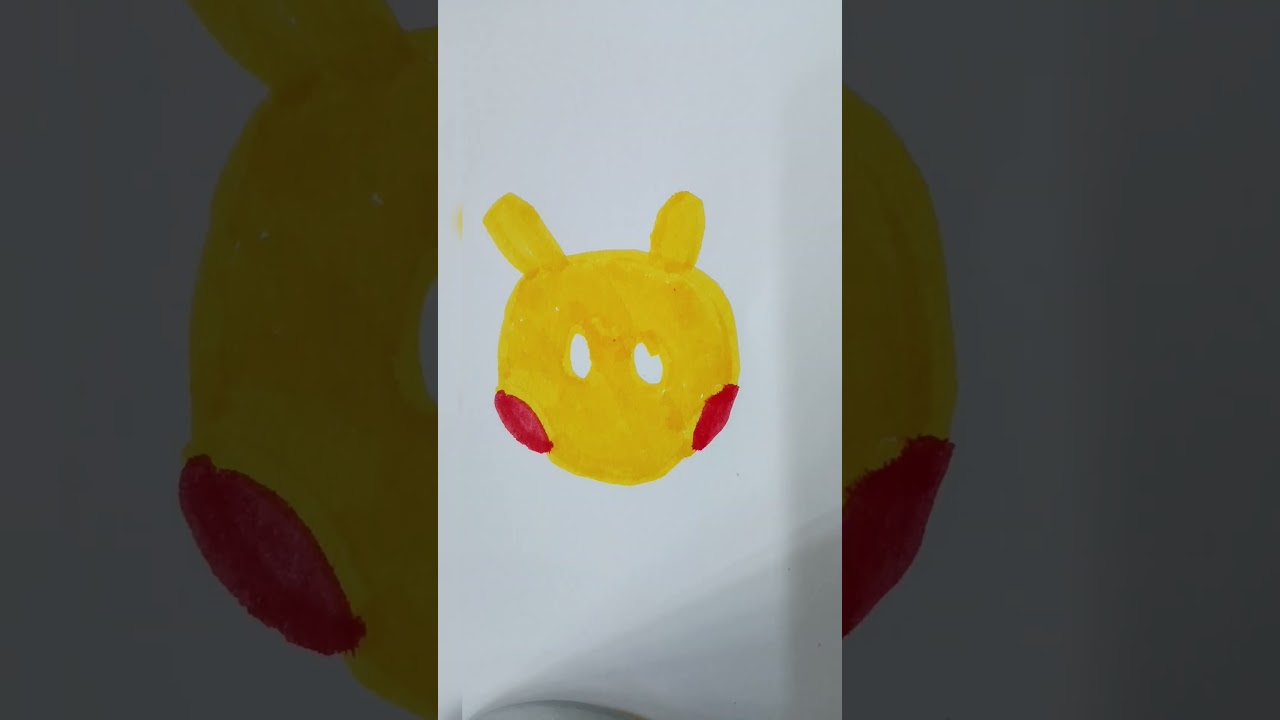 How to draw Pikachu in 1 minute 