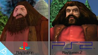 Harry Potter and the Sorcerer's Stone - PS1 vs. PS2 | Side by Side