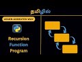 Recursive Functions Python Program In Tamil | Learn Animated Way | Easy to understand
