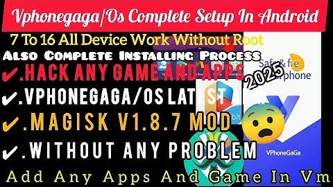 Vphonegaga Latest Version Use In Game Guardian Without Root Android 9 To 15 ||