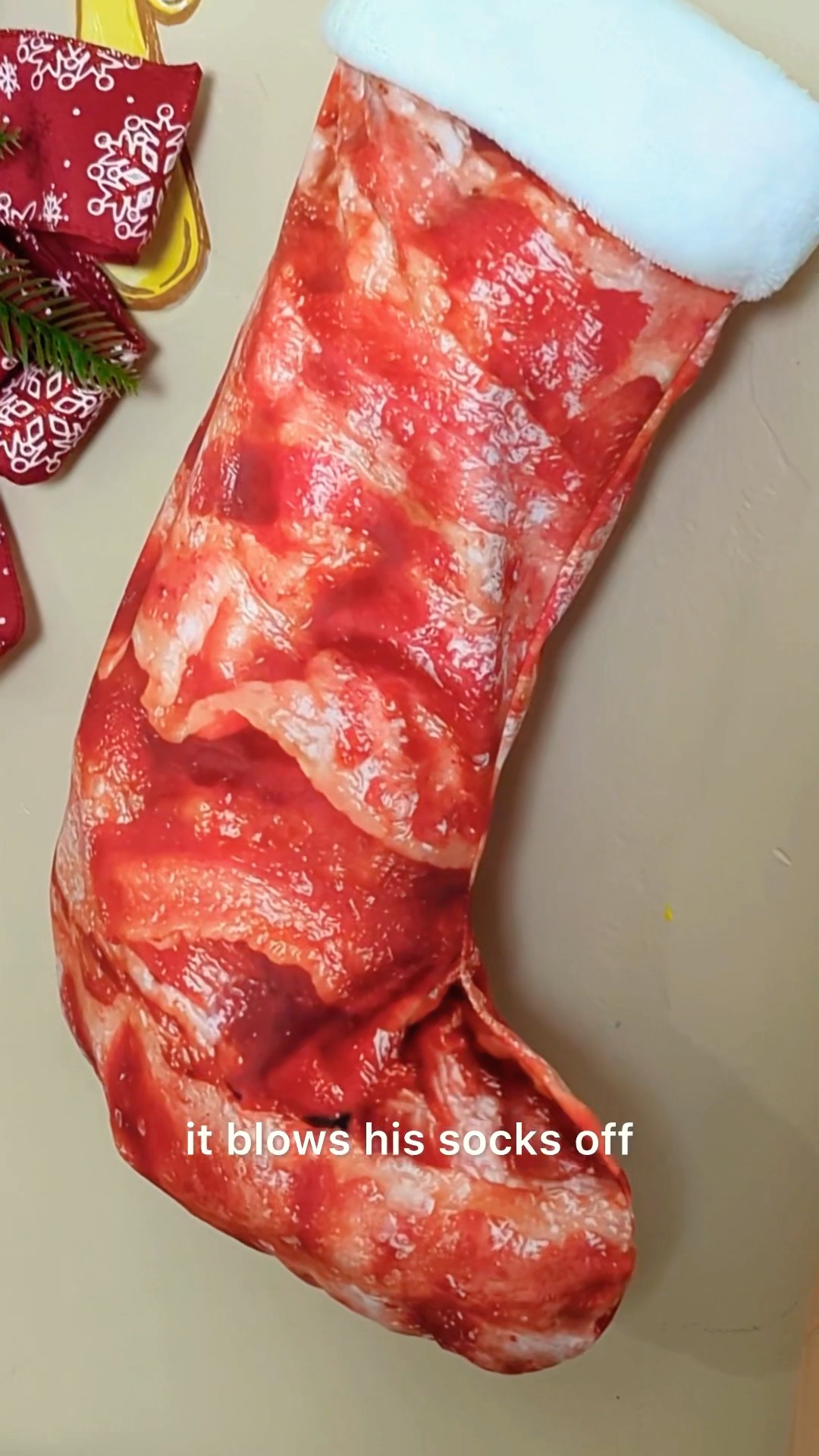 Penny’s bacon sock! #talkingcat