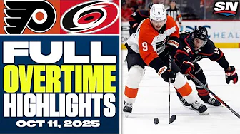 Philadelphia Flyers at Carolina Hurricanes | FULL Overtime Highlights - April October 11, 2025