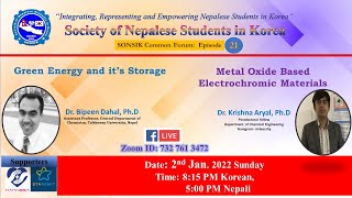 Green Energy and it’s Storage | Metal Oxide Based Electrochromic Materials