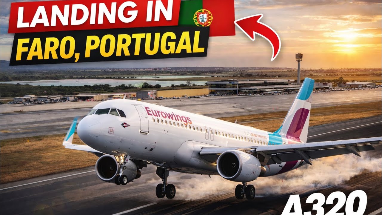 A320 Faro 🇵🇹| Landing / Xplane 12 / turbulent landing 💨