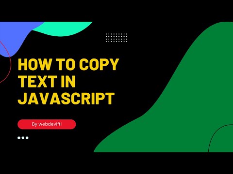 how to copy text in javascript | copy paste in javascript | javascript tutorial