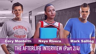 The Afterlife Interview with Cory Monteith, Mark Salling and Naya Rivera! (PART 2/4)