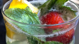 Sprite soft drink recipe, healthy soft drink recipe, Detox, S. Pellegrino with lemon and fresh mint screenshot 1