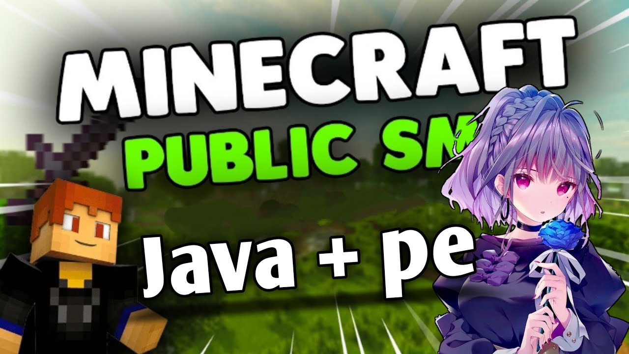 Minecraft Live Stream | Public Smp Anyone Can Join | Java + pe live smp ...