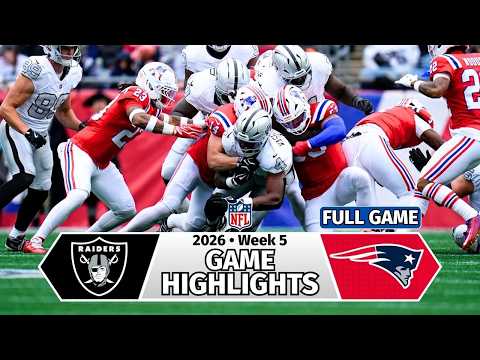 Las Vegas Raiders vs New England Patriots Full Game Highlights Week 5 | Oct 11 | NFL Season 2026