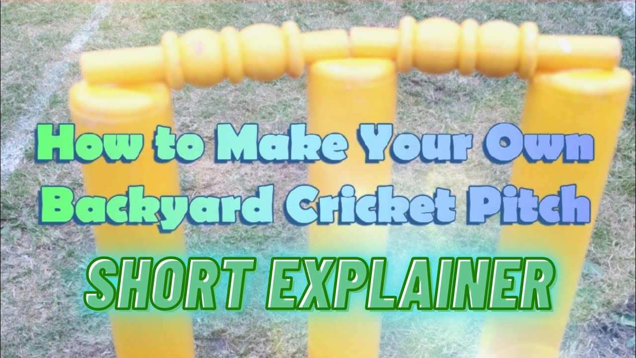 How to Make a Backyard Cricket Pitch WITHOUT a Roller | #Shorts Explanation - YouTube
