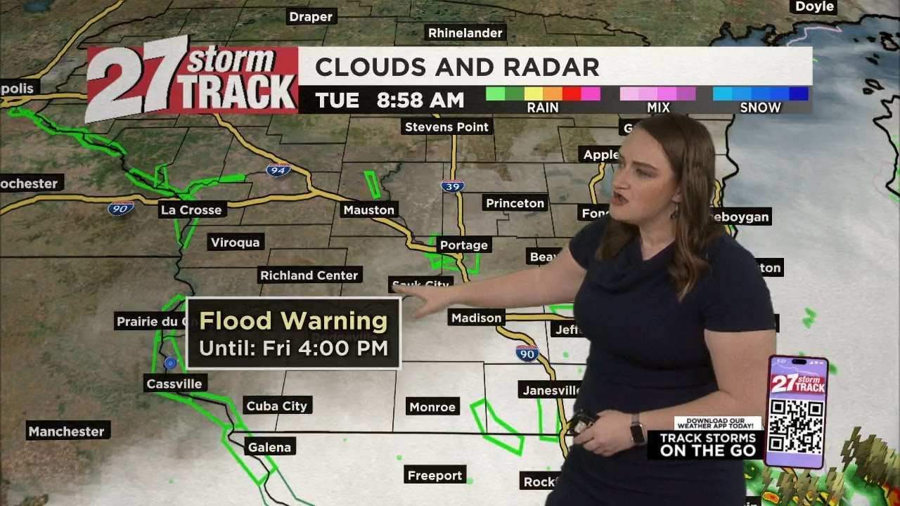 A few showers possible into tonight, cool and calm into Wednesday - YouTube