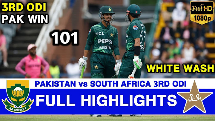 Full Highlights | Pakistan vs South Africa 3rd ODI Highlights | PAK vs SA 3rd ODI Highlights 2024