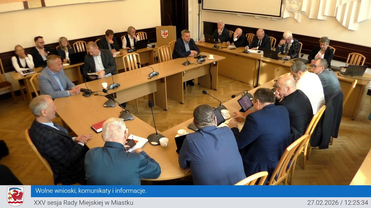 XXV sesja Rady Miejskiej w Miastku 27.02.2026 cz 2