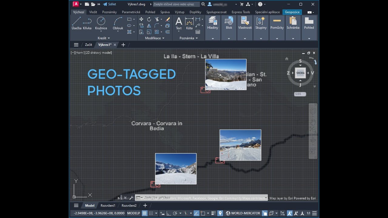 Link geo-tagged photos to AutoCAD DWGs - YouTube
