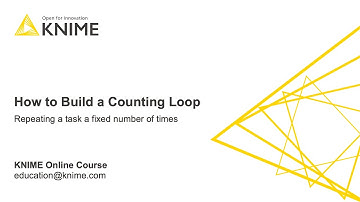 How To Build a Counting Loop
