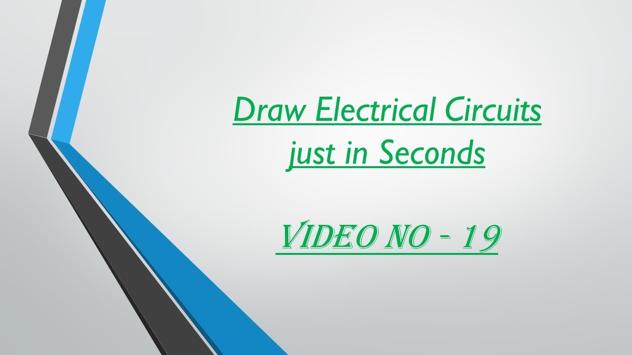 Video No 19 Draw Electrical Circuits Using Lisp YouTube