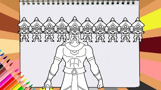 How To Draw Ravan Ravan Dahan Drawing And Colouring Video For Beginners