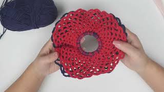 复古发圈#钩针 #钩针教程 #钩针编织 #crochet #棒針 #knitting #编绳教程 #diy #编织图案 #handmade