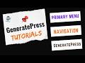 How to Customize Primary Navigation in GeneratePress