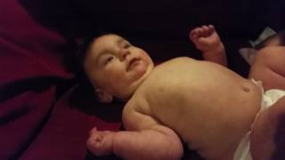 Eliana Belly Blowing Laugh Almost 4 Months