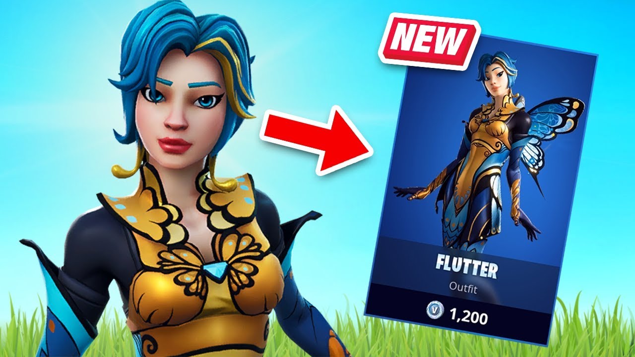 New Flutter Skin Gameplay Chrysalis Crew Set! (Fortnite Battle Royale