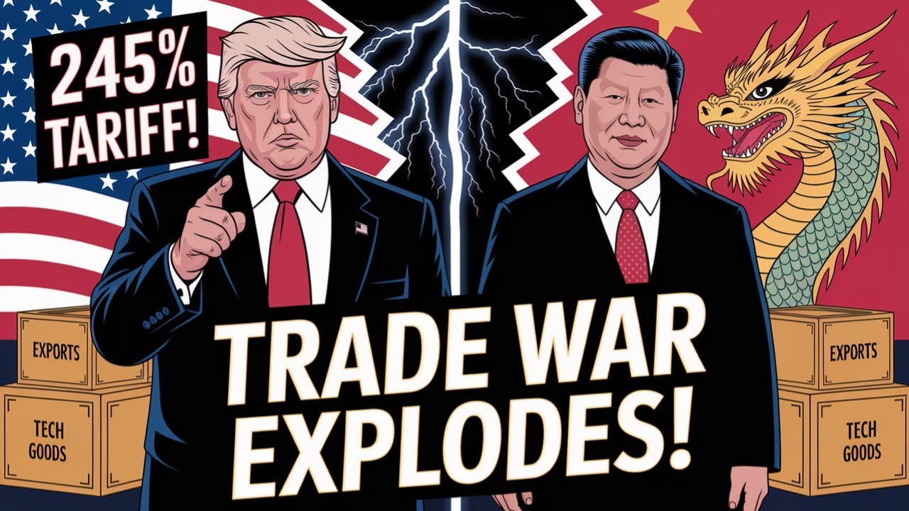 Trump SLAPS 245% Tariffs on China | Trade War REIGNITES with Xi Jinping ...
