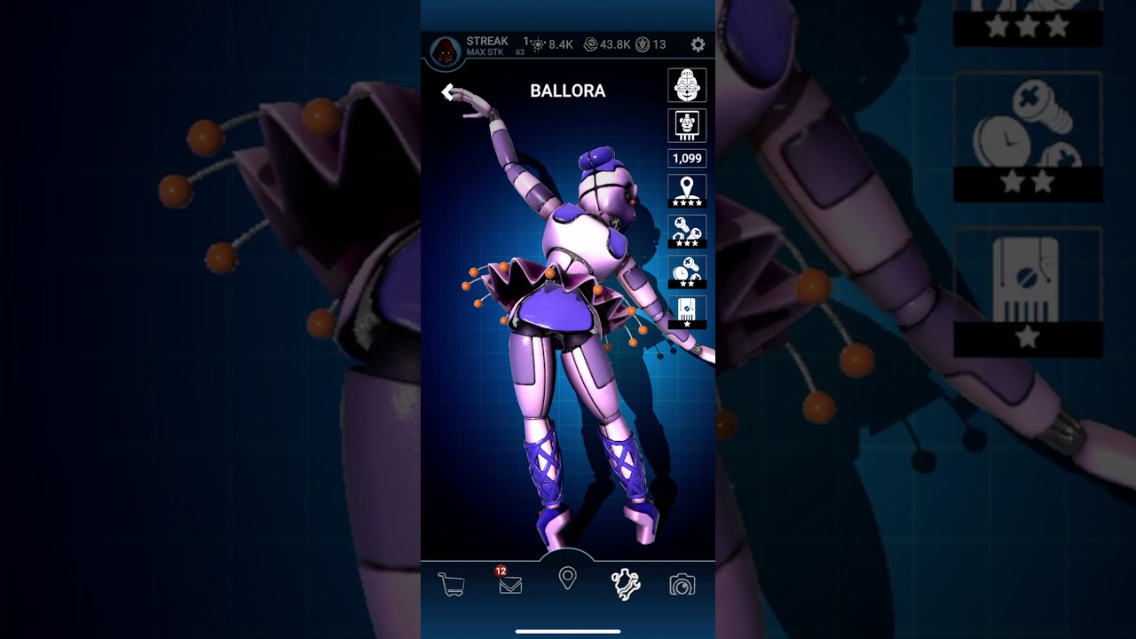 All Ballora skins/ characters in FNAF AR