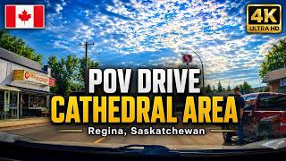 POV Drive Through Cathedral Area, Regina | Saskatchewan 4K Driving Tour