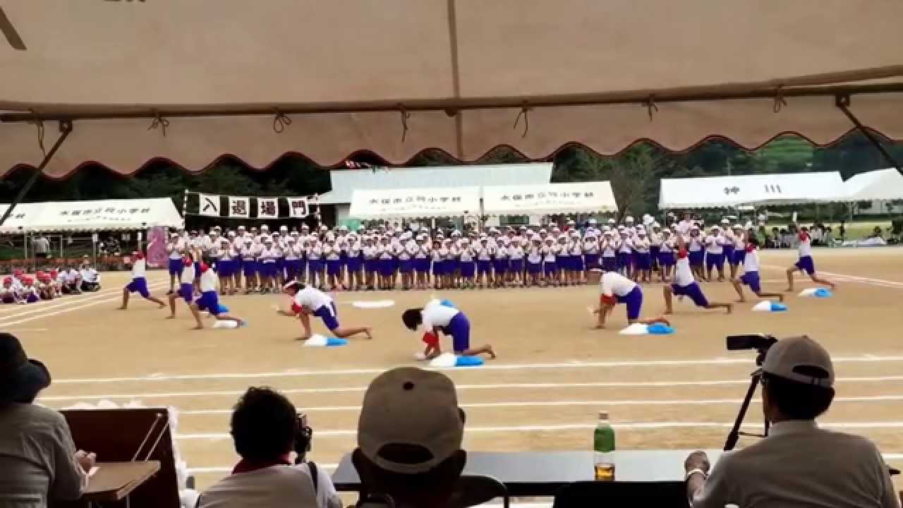 水俣市立袋小学校 運動会 2014.09.27 白団応援合戦