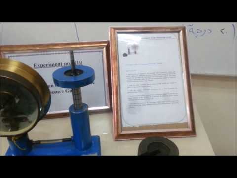 calibration of Bourdon tube pressure guage