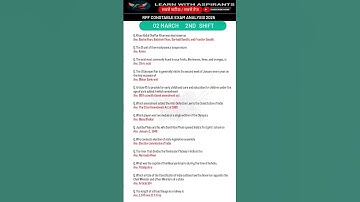 RPF Constable Exam Analysis 2025| RPF Constable Question Paper 2025| 02 Mar 2nd Shift | RPF Question