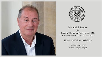 James Bowman Memorial Hymn