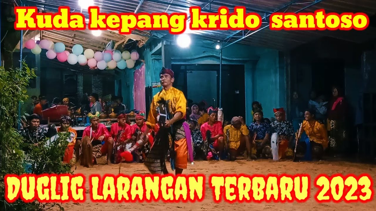 kuda kepang krido santoso larangan duglig tampil garapan ayar acara milad dipadeti pengunjung