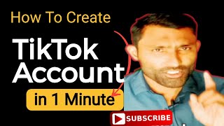 How To Create Tiktok Accounttiktok Ka New Account Kase Banahtech Shad