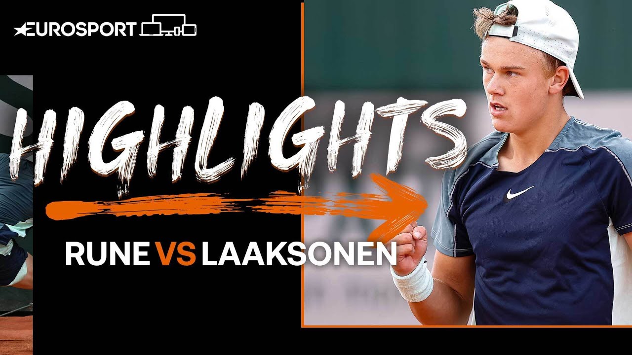 Rising Danish star Holger Rune cruises past Henri Laaksonen | 2022 Roland Garros | Eurosport Tennis