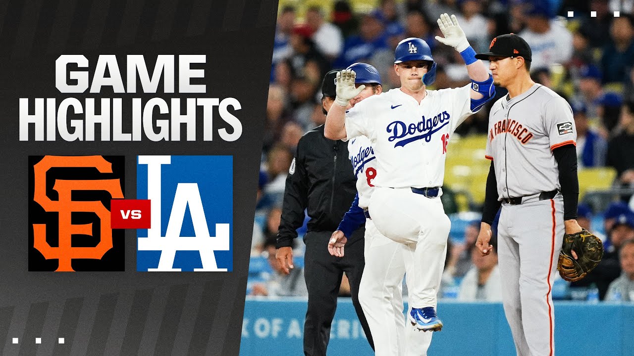Giants vs. Dodgers Game Highlights (4/1/24) | MLB Highlights - YouTube