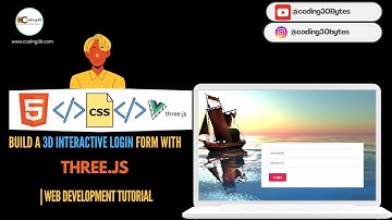 Build a 3D Interactive Login Form with Three.js | Web Development Tutorial
