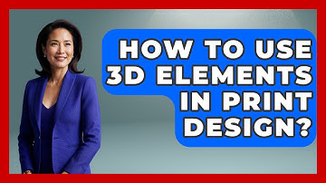 How To Use 3D Elements In Print Design? - Graphic Design Nerd