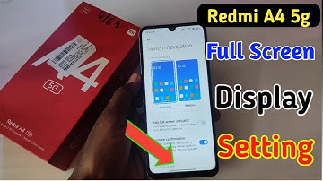 Redmi a4 5g full screen mode settings | How to use full screen display in Redmi a4 5G