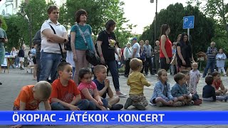 Ökopiac - játékok - koncert