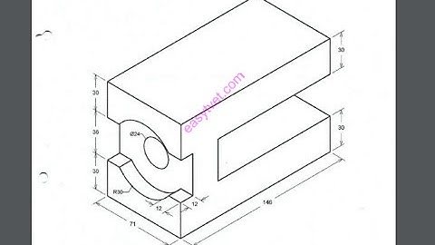 AutoCAD Mechanical Plate Drawing (JULY 2017 KNEC Computer Application II Paper)