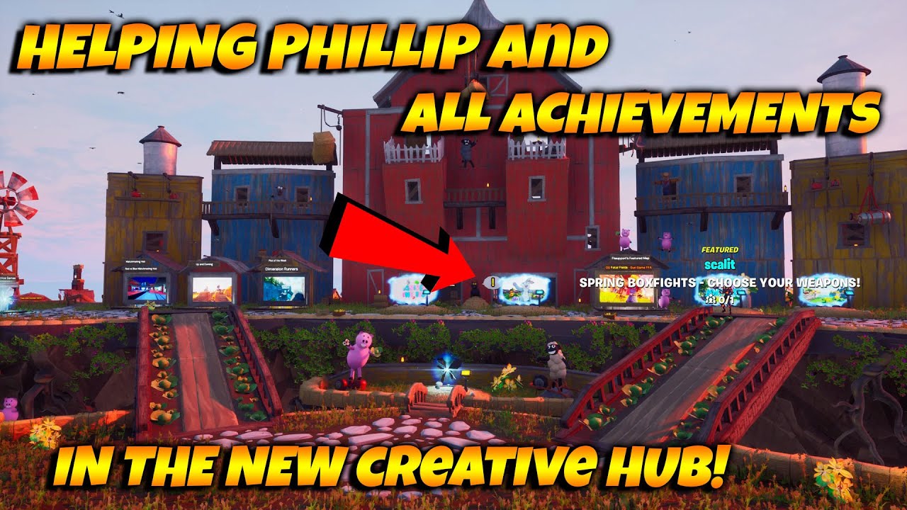 How To Find The Milk In The NEW Fortnite Creative Hub! ALL Acheivements