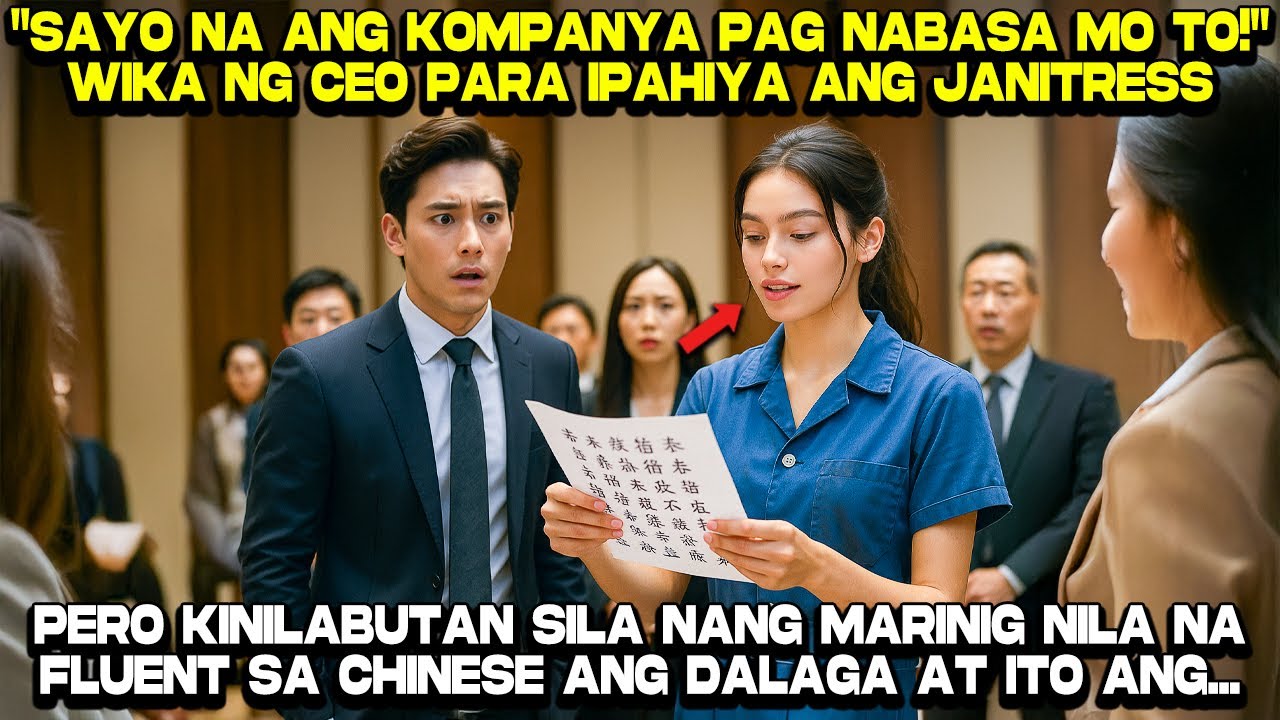 CEO Sinubukang ipahiya ang Mahirap na Janitress Pero...