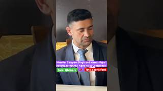 Wrestler Sangram Singh And Actress Payal Rohatgi For Gama Mma Fight Press Conference