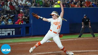 Oklahoma State's Kelly Maxwell strikes out 14 to shut down Arizona in WCWS Content
