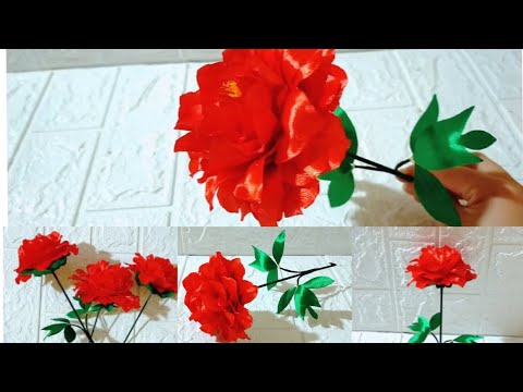 Handmade / cách làm hoa bằng ruy băng lụa / do it yourself / how to make confetti / Bếp mẹ tít - youtube