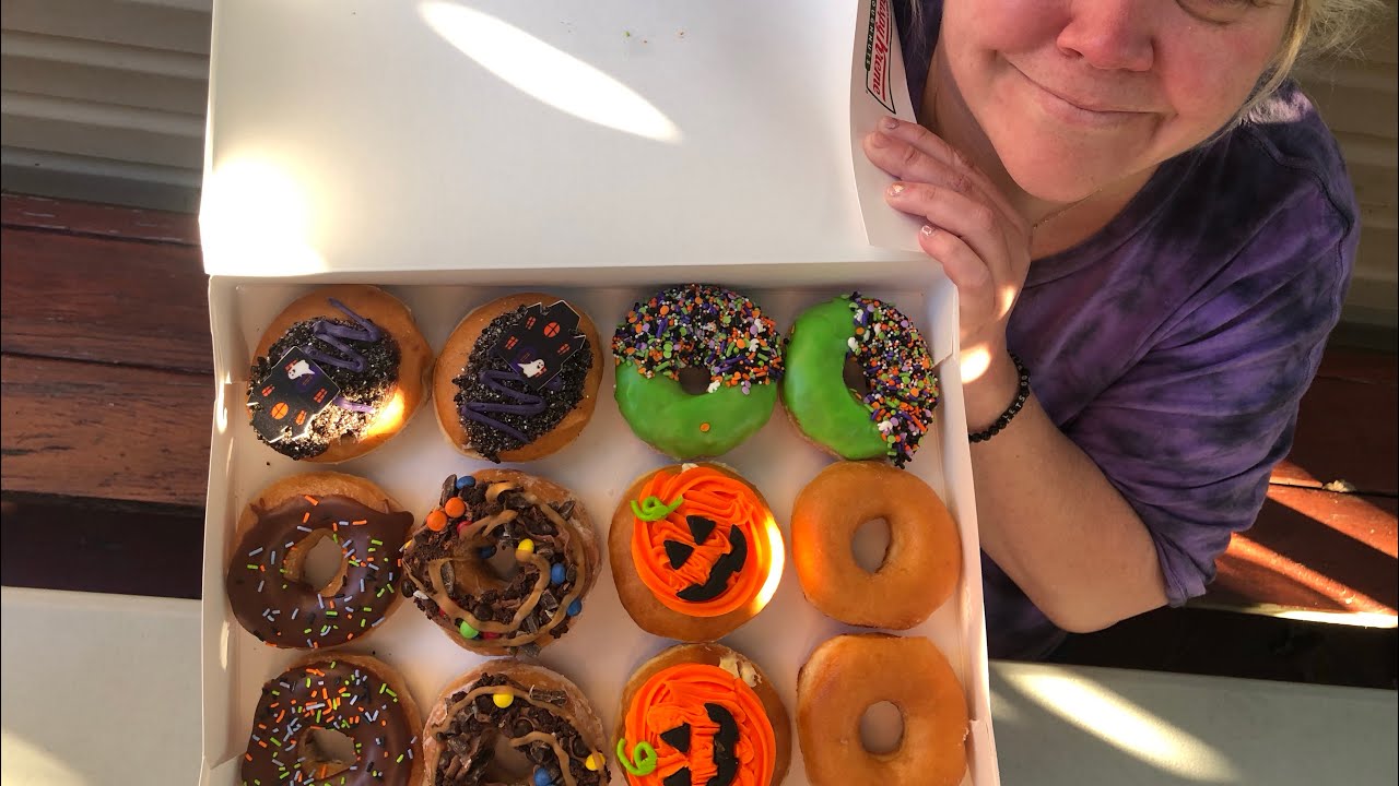 NEW Limited Edition Halloween Krispy Kreme Doughnuts; POV; Personal Vlog