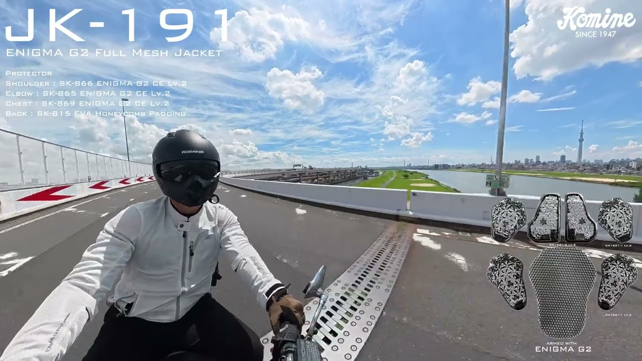 コミネ公式】JK-191 エニグマG2フルメッシュジャケット | KOMINE
