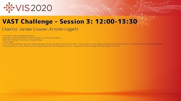 VIS 2020: VAST Challenge - Session 3